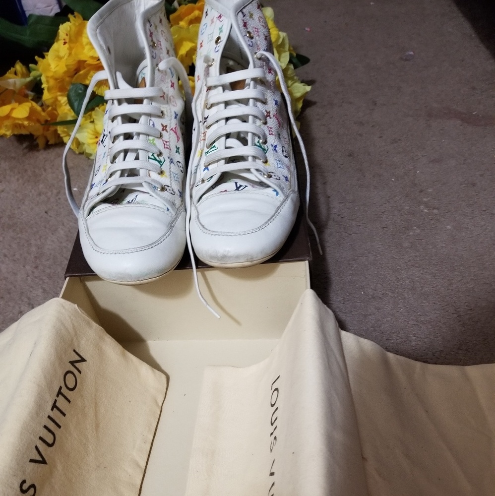 Authentic Louis Vuitton High Top Sneakers 4 Women